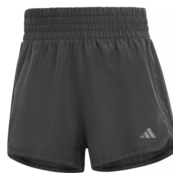 adidas Women's Pacer Training 3-Stripes Woven High-Rise 3" Shorts - Picture 7 of 10